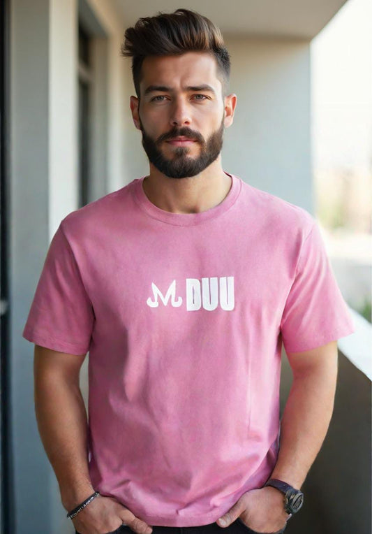 DRAGOM BALL - Pink Men's Printed Drop-Shoulder Sleeve Oversize T-shirt